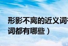 形影不離的近義詞有哪些?（形影不離的近義詞都有哪些）