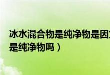 冰水混合物是純凈物是因為由同種分子構成嗎（冰水混合物是純凈物嗎）
