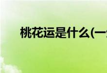 桃花運是什么(一生桃花運纏身的屬相)