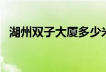 湖州雙子大廈多少米（湖州雙子大廈介紹）