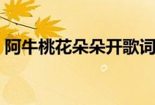 阿牛桃花朵朵開歌詞（桃花朵朵開完整歌詞）