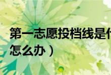第一志愿投檔線是什么意思（分數(shù)不夠投檔線怎么辦）