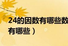 24的因數(shù)有哪些數(shù)其中誰是質數(shù)（24的因數(shù)有哪些）