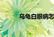 烏龜白眼病怎么辦（怎么治療）