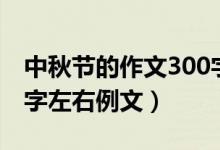 中秋節(jié)的作文300字左右（中秋節(jié)的作文300字左右例文）