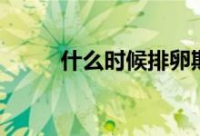 什么時(shí)候排卵期（怎么算排卵期）