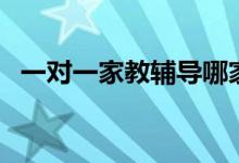 一對(duì)一家教輔導(dǎo)哪家好（怎么選擇輔導(dǎo)班）