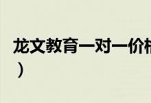 龍文教育一對一價格是多少（收費標準是什么）