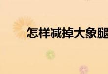 怎樣減掉大象腿（減掉大象腿方法）
