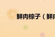 鮮肉棕子（鮮肉粽子怎么腌制？）