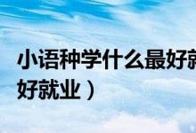 小語(yǔ)種學(xué)什么最好就業(yè)（關(guān)于小語(yǔ)種學(xué)什么最好就業(yè)）