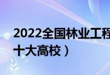 2022全國林業(yè)工程類專業(yè)大學排名（最好的十大高校）
