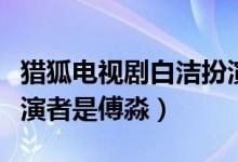 獵狐電視劇白潔扮演者（王柏林妻子白潔的扮演者是傅淼）