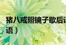 豬八戒照鏡子歇后語(yǔ)諧音（豬八戒照鏡子歇后語(yǔ)）