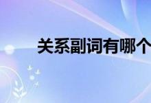 關系副詞有哪個（關系副詞有哪些）