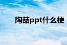 陶喆ppt什么梗（陶喆ppt的梗簡(jiǎn)述）