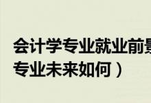 會(huì)計(jì)學(xué)專業(yè)就業(yè)前景和就業(yè)方向如何（會(huì)計(jì)學(xué)專業(yè)未來如何）