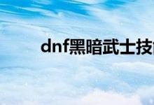 dnf黑暗武士技能組合（了解一下）