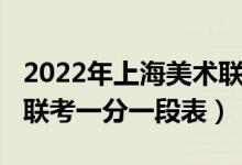 2022年上海美術(shù)聯(lián)考人數(shù)（2022年上海美術(shù)聯(lián)考一分一段表）