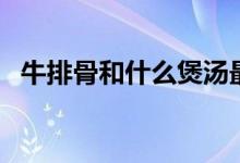 牛排骨和什么煲湯最好（牛排骨湯的做法）