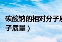 碳酸鈉的相對分子質量單位（碳酸鈉的相對分子質量）