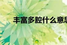 豐富多腔什么意思（豐富多腔的意思）
