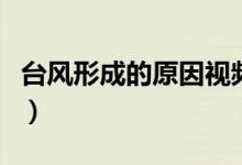 臺(tái)風(fēng)形成的原因視頻（臺(tái)風(fēng)形成的原因是什么）