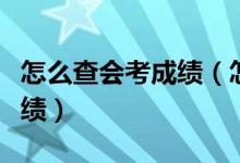 怎么查會(huì)考成績(jī)（怎么網(wǎng)上查詢自己的會(huì)考成績(jī)）