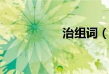 治組詞（治怎么組詞）