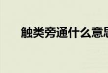 觸類旁通什么意思（觸類旁通的意思）