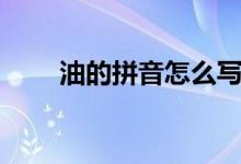 油的拼音怎么寫(xiě)（油的拼音及組詞）