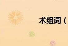 術(shù)組詞（漢字術(shù)組詞）