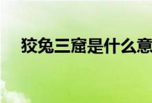 狡兔三窟是什么意思（狡兔三窟的含義）