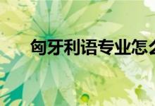 匈牙利語專業(yè)怎么樣（就業(yè)前景好嗎）