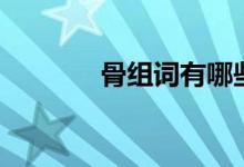 骨組詞有哪些（骨怎么組詞）
