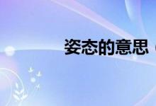 姿態(tài)的意思（姿態(tài)的近義詞）