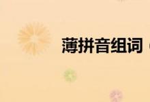 薄拼音組詞（薄有幾種讀音）