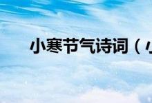 小寒節(jié)氣詩詞（小寒節(jié)氣的優(yōu)美詩詞）