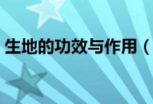 生地的功效與作用（生地有什么功效和作用）