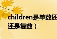 children是單數(shù)還是負數(shù)（children是單數(shù)還是復(fù)數(shù)）