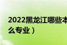2022黑龍江哪些本科大學(xué)開設(shè)?？疲ǘ加惺裁磳I(yè)）