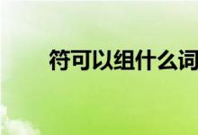 符可以組什么詞（符的含義是什么）