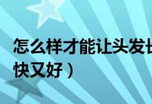 怎么樣才能讓頭發(fā)長(zhǎng)的快（如何讓頭發(fā)長(zhǎng)得又快又好）
