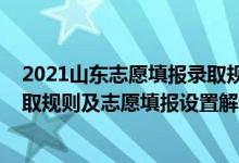 2021山東志愿填報(bào)錄取規(guī)則（2022年山東高考平行志愿錄取規(guī)則及志愿填報(bào)設(shè)置解讀）
