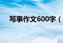 寫事作文600字（寫事的優(yōu)秀作文范文）