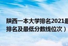 陜西一本大學(xué)排名2021最新排名表（2022年陜西一本大學(xué)排名及最低分?jǐn)?shù)線位次）