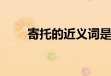 寄托的近義詞是什么（寄托的意思）