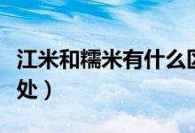 江米和糯米有什么區(qū)別（江米和糯米的不同之處）