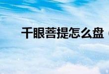 千眼菩提怎么盤（如何盤玩千眼菩提）