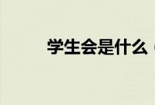 學(xué)生會(huì)是什么（主要做什么工作）